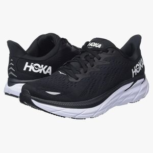 Hoka Men's Black and White Athletic Shoes
